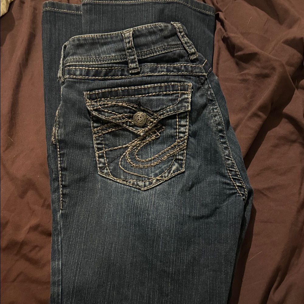Silver Jeans Dark Blue Boot Cut Denim